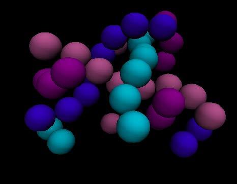 Unit cell of Σ+ in VMD 