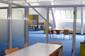 BoB (in German: library without books): workplaces in the former library