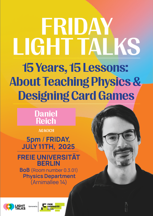 Friday Light Talks: Dr. Daniel Reich