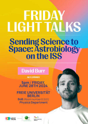 Friday Light Talks ׀ David Burr: Sending Science to Space