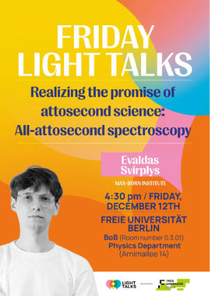 Friday Light Talks ׀ Evaldas Svirplys: All-Attosecond Spectroscopy