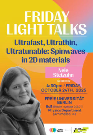 Poster: Friday Light Talks, Nele Stetzuhn